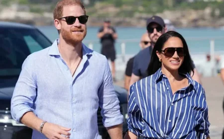 Beachgoer’s Unwavering Sunbathing Amid Prince Harry and Meghan Markle Frenzy Goes Viral
