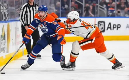 Hockey Playoffs: Ducks Visit Oilers in Game 1 Showdown