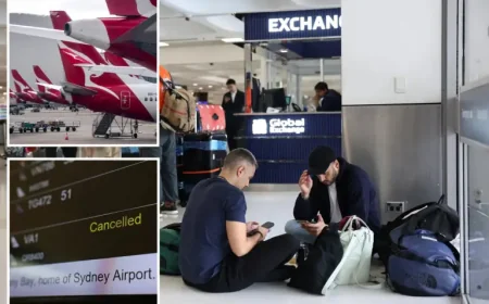 Australia New Zealand Flight Delays Hit Sydney as High Winds Clog Schedules