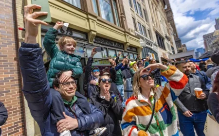 Scenes Captured at the 130th Boston Marathon