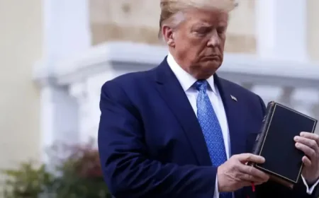 Bible passage Trump plans to read carries faith, politics, and a national divide