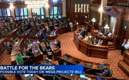 Illinois Lawmakers to Vote Wednesday on Chicago Bears Stadium Bill