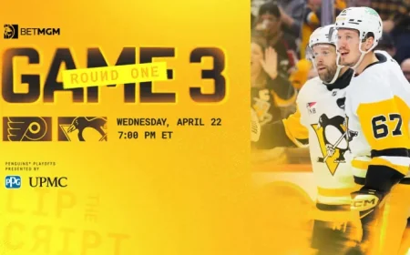 Flyers Host Game 3 Showdown in Philadelphia