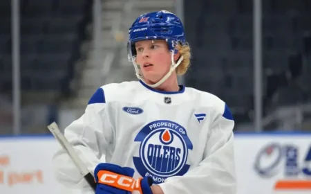 Josh Samanski Poised for Playoff Debut as Oilers Prepare for Game 2 Against Ducks