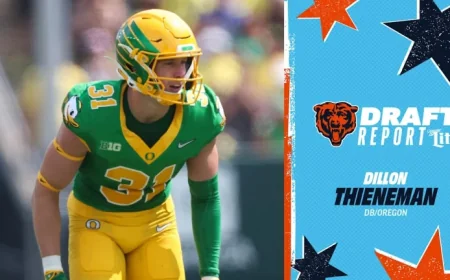 Chicago Bears Select Oregon’s Dillon Thieneman as No. 25 Pick in 2026 NFL Draft