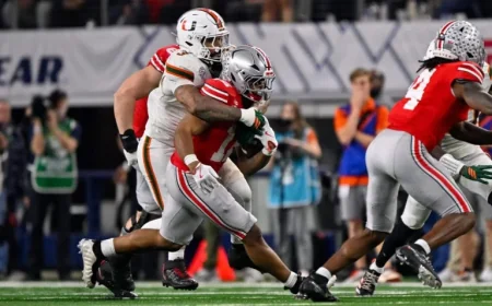Los Angeles Chargers Draft Miami’s Akheem Mesidor at No. 22 in 2026 NFL