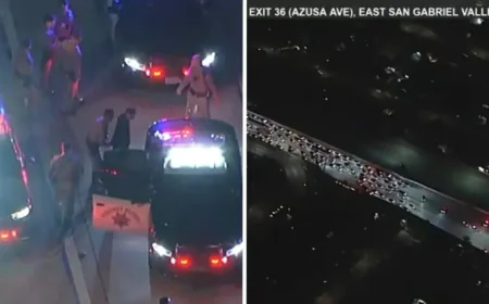 Ktla: How a sudden freeway stop ended one high-speed chase across Los Angeles