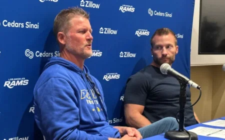 Sean McVay and Les Snead Reflect on Ty Simpson Draft Selection