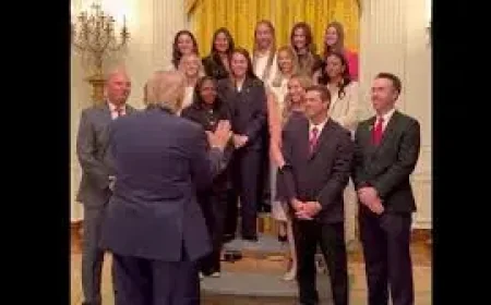 Trump Tennis Photo Sparks Backlash as White House Ceremony Turns Political