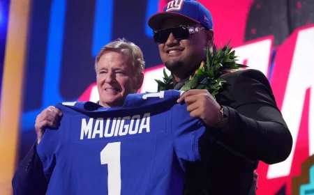 Winners and Losers: Giants’ Reactions to Reese, Mauigoa on Draft Day 1