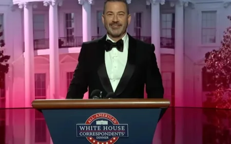 Jimmy Kimmel Mocks White House Correspondents’ Dinner Monologue