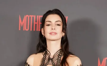 Anne Hathaway and the power of a daring black dress at a London screening