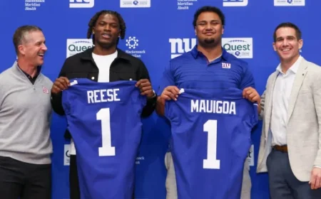 Giants 2026 Draft: Fans Praise Arvell Reese, Francis Mauigoa Selections