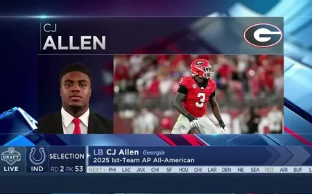 Carson Beck and Colts Pick CJ Allen in No. 53 Draft Move