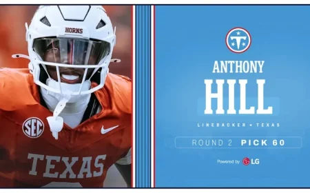 Titans Acquire Texas LB Anthony Hill Jr. in Trade-Up with Bears