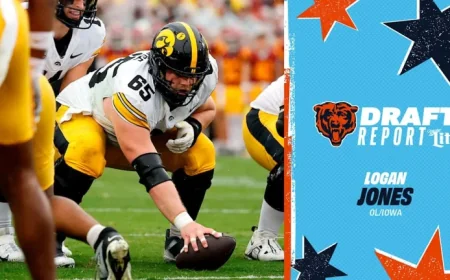 Bears Draft Iowa OL Logan Jones as 57th Pick