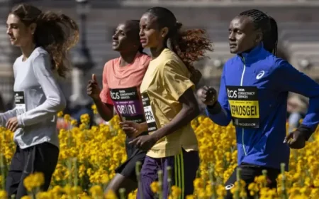 Weather In London Could Shape a 2:00:35 Chase as Sawe and Kiplimo Clash