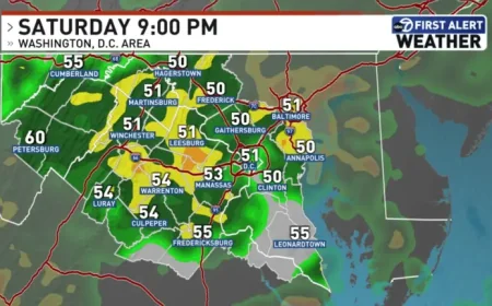 Temps Turn Sharply Cooler as Rain Moves in for a Raw DC Weekend