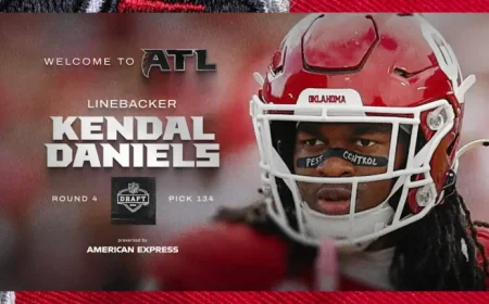 Kendal Daniels and the Falcons’ trade-back move as the 2026 NFL Draft unfolds
