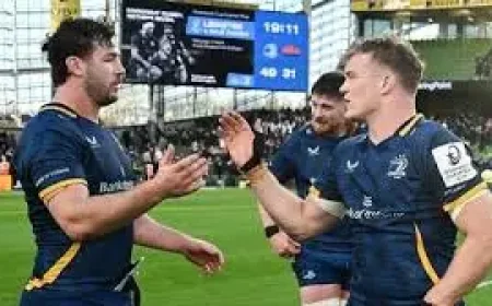 Benetton Vs Leinster: Caelan Doris Returns as Leinster Chase the URC Top Two
