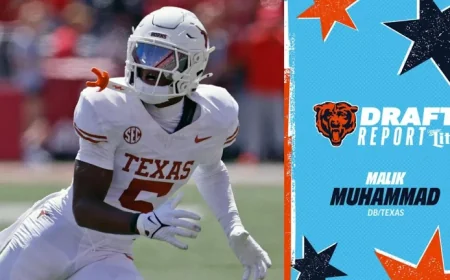 Bears Draft Texas DB Malik Muhammad 124th Overall