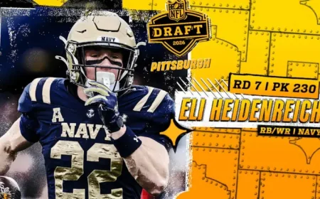 Eli Heidenreich Nfl Draft: Pittsburgh homecoming turns into a Steelers selection