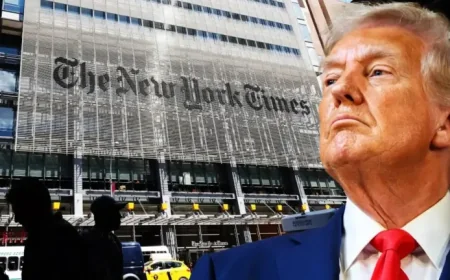 Trump Attack Over the New York Times Comes Hours Before the White House Dinner
