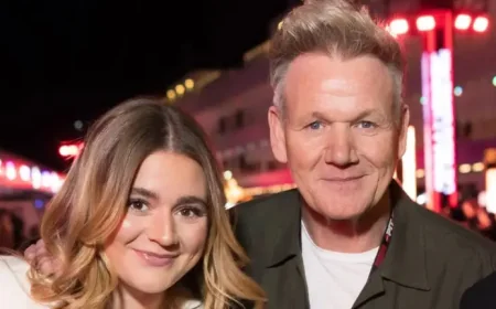 Tilly Ramsay and Gordon Ramsay share a proud London Marathon moment
