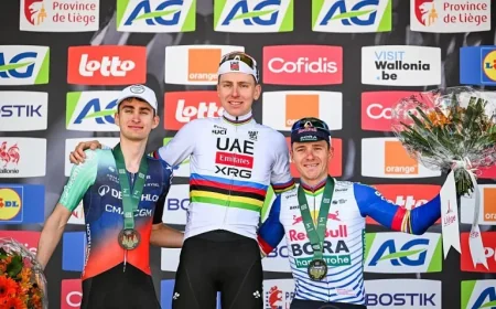 Tadej Pogačar Fined 5000 CHF at Liège-Bastogne-Liège Race