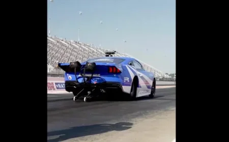 Ford’s 2,200-HP Electric Mustang Sets 6.87-Second EV Quarter-Mile Record