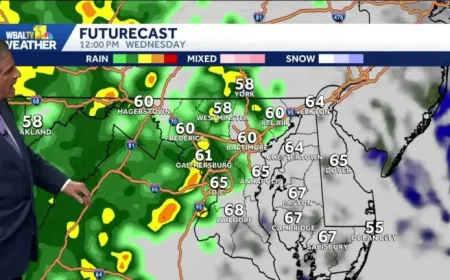 Weather Baltimore: Cooler and slightly active pattern sets up as Wednesday turns wetter