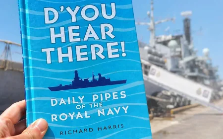Richard Harris explains 31 years of Royal Navy pipes in new book