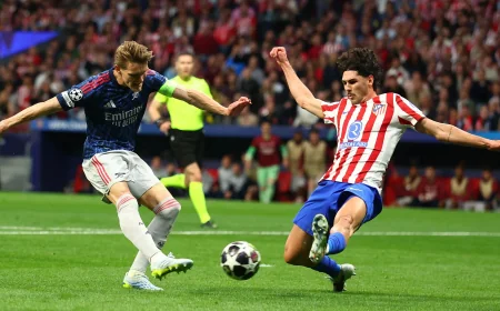 Gyokeres Penalty Sends Arsenal Ahead at Metropolitano Stadium
