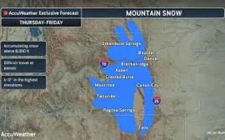 Heavy Snow Warning Covers Colorado, New Mexico, Alaska