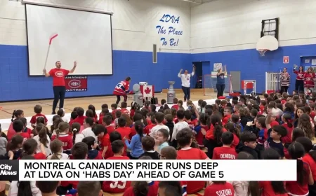 Adriano Leads Leonardo da Vinci Academy’s Habs Day Ahead of Montreal Game 5