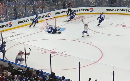 John Cooper Watches Kucherov Miss Wide-Open Net in Game 5