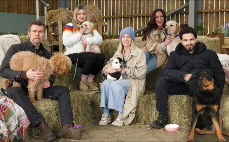 Harriet Kemsley joins Rhod Gilbert’s Wagging Rights with Picsen