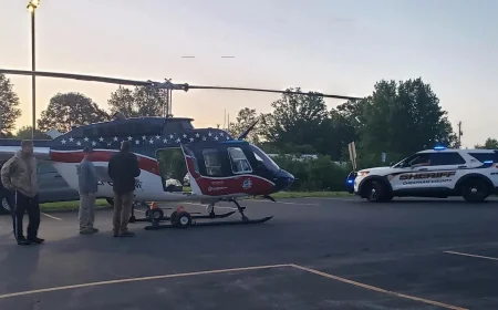 Cheatham County School District Moves Helicopter From West Cheatham Elementary School