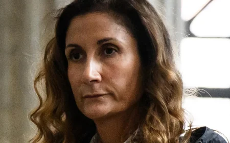 Coline Berry testifies on April 29 in Richard Berry inquiry