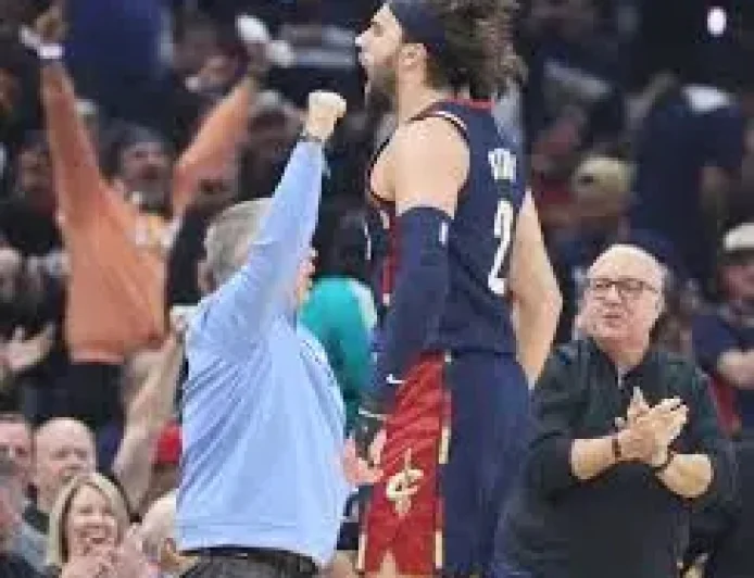 Tony Brothers and the Cavaliers after a Game 1 scare