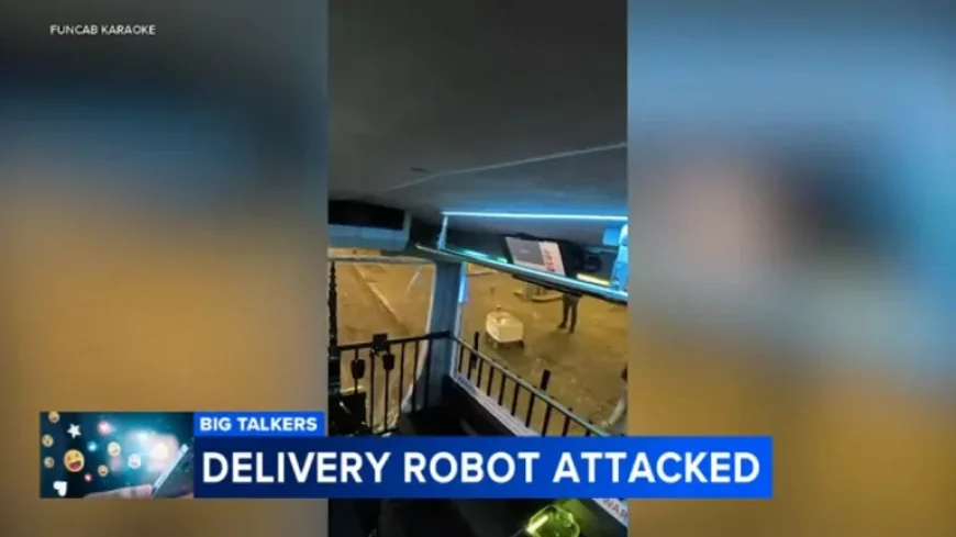 Vandal Kicks Uber Eats Delivery Robot in Philadelphia