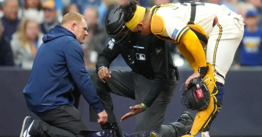 Umpire C.B. Bucknor Exits Game Injured After ABS Incident