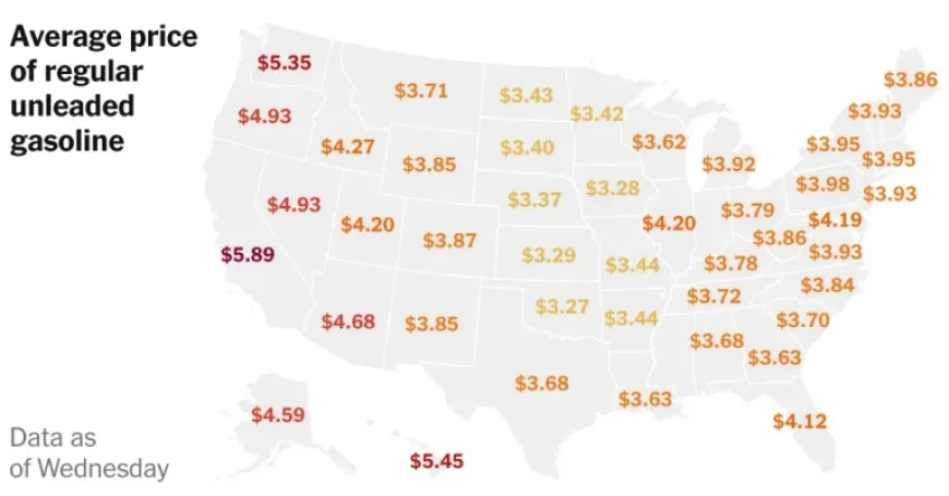 Gas Prices Surge: U.S. Maps Show Widespread Increases