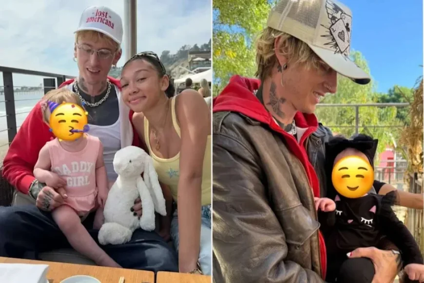 MGK Shares Unseen Photos Celebrating Daughter Saga Blade’s First Birthday