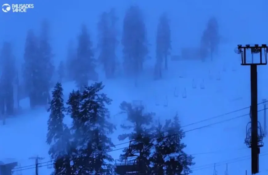 Road Conditions at a Turning Point as Sierra Storms Push Snow Levels Down