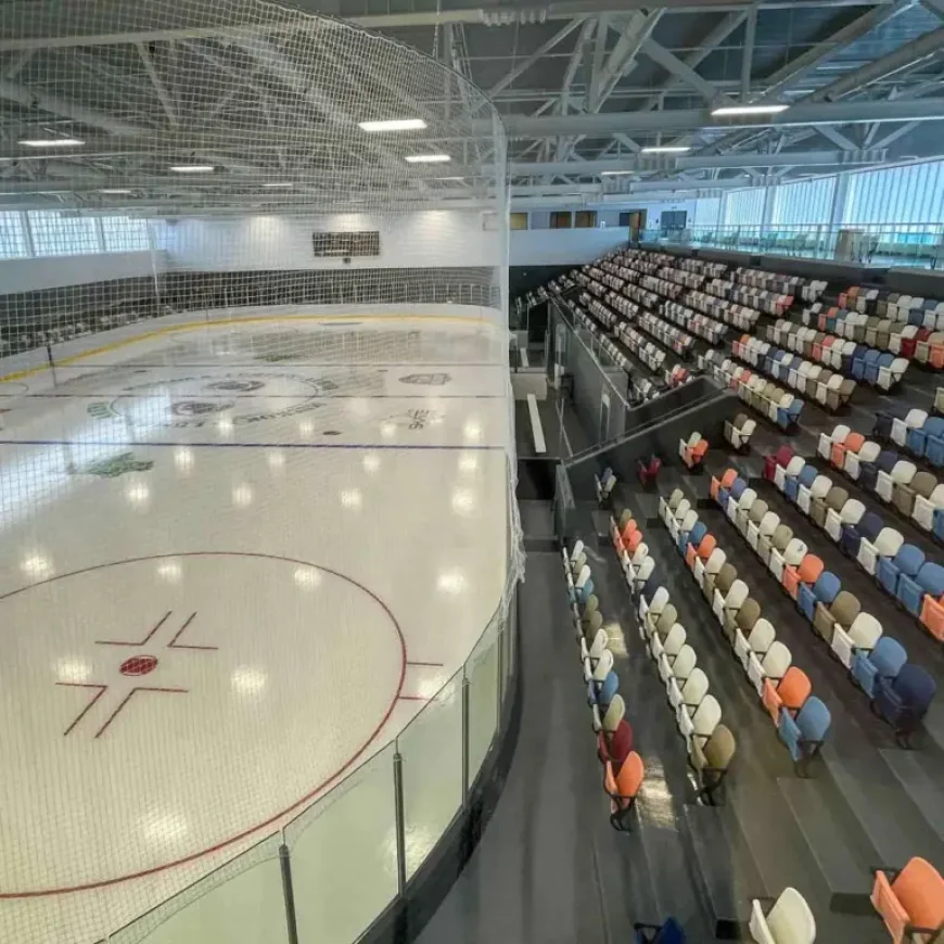 Hockey Spectators Break Arena Glass: Rowdy Fans Rip Shirts, Hang from Boards in Bracebridge