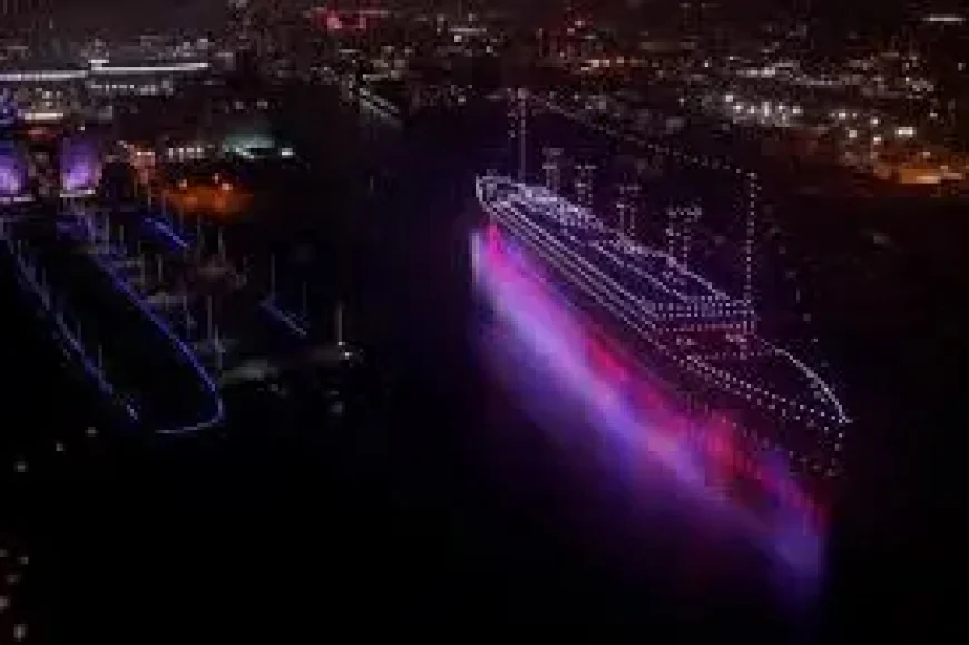 Titanic Returns: 950-Drone Recreation Lights Belfast Harbour in BBC Made Of Here Campaign