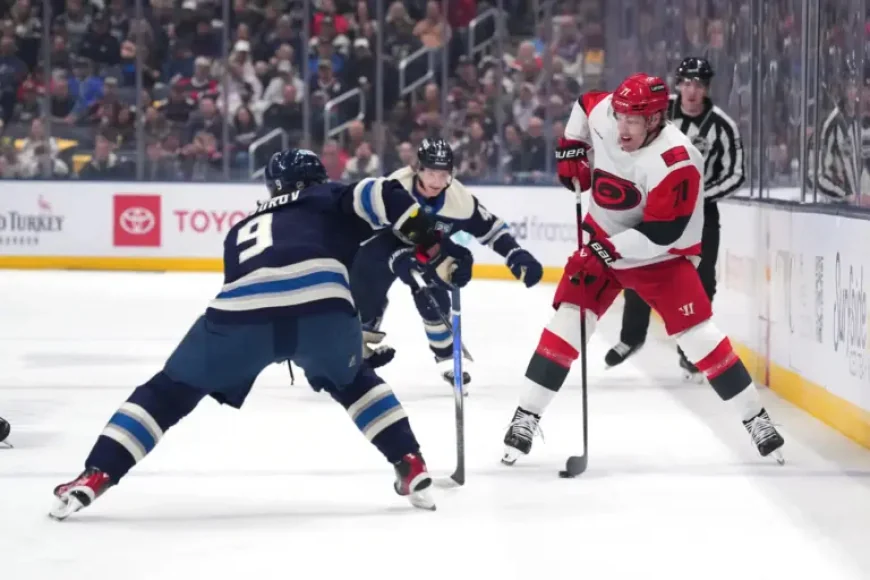Blue Jackets Vs Hurricanes as the playoff picture tightens at 7 p.m. ET