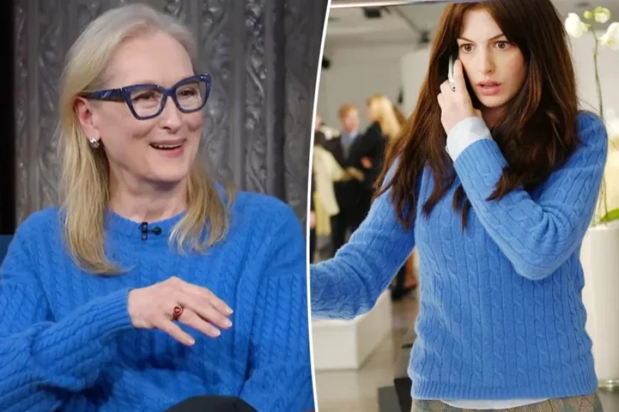 Meryl Streep Revives Iconic Cerulean Sweater for ‘Devil Wears Prada 2’