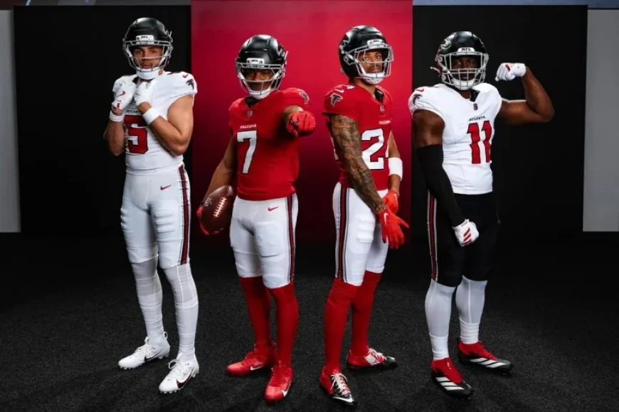 Falcons Debut Striking Red Home Jerseys in New Uniform Reveal